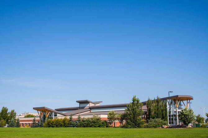 Exterior of Lois Hole Library