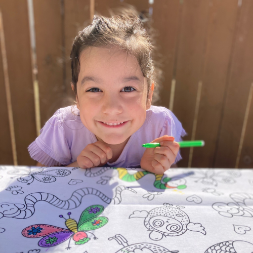 Spring Break winner Eloise Eloise enjoying her prize!